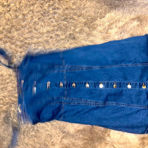 Jean dress with buttons down the center - Picture 2 of 2